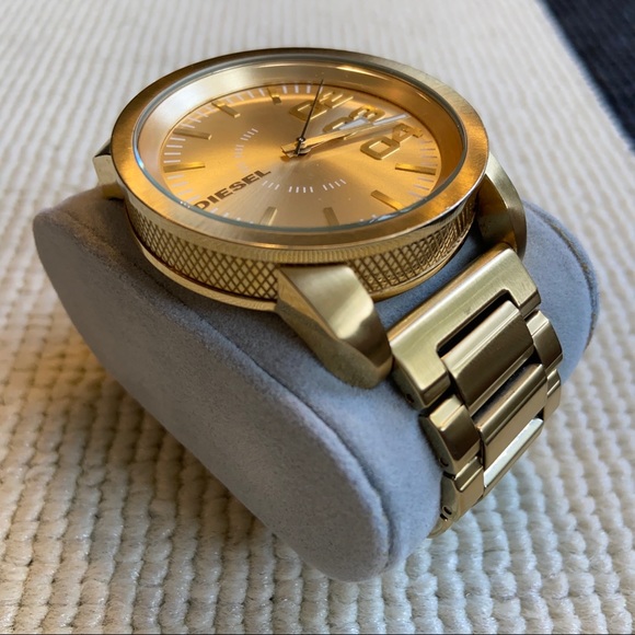 Diesel | Accessories | Diesel Mens Double Down Gold Watch Dz466 | Poshmark